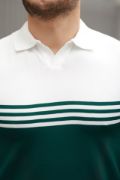 Erkek Parça Renk Yakalı Kısa Kollu T-shirt resmi